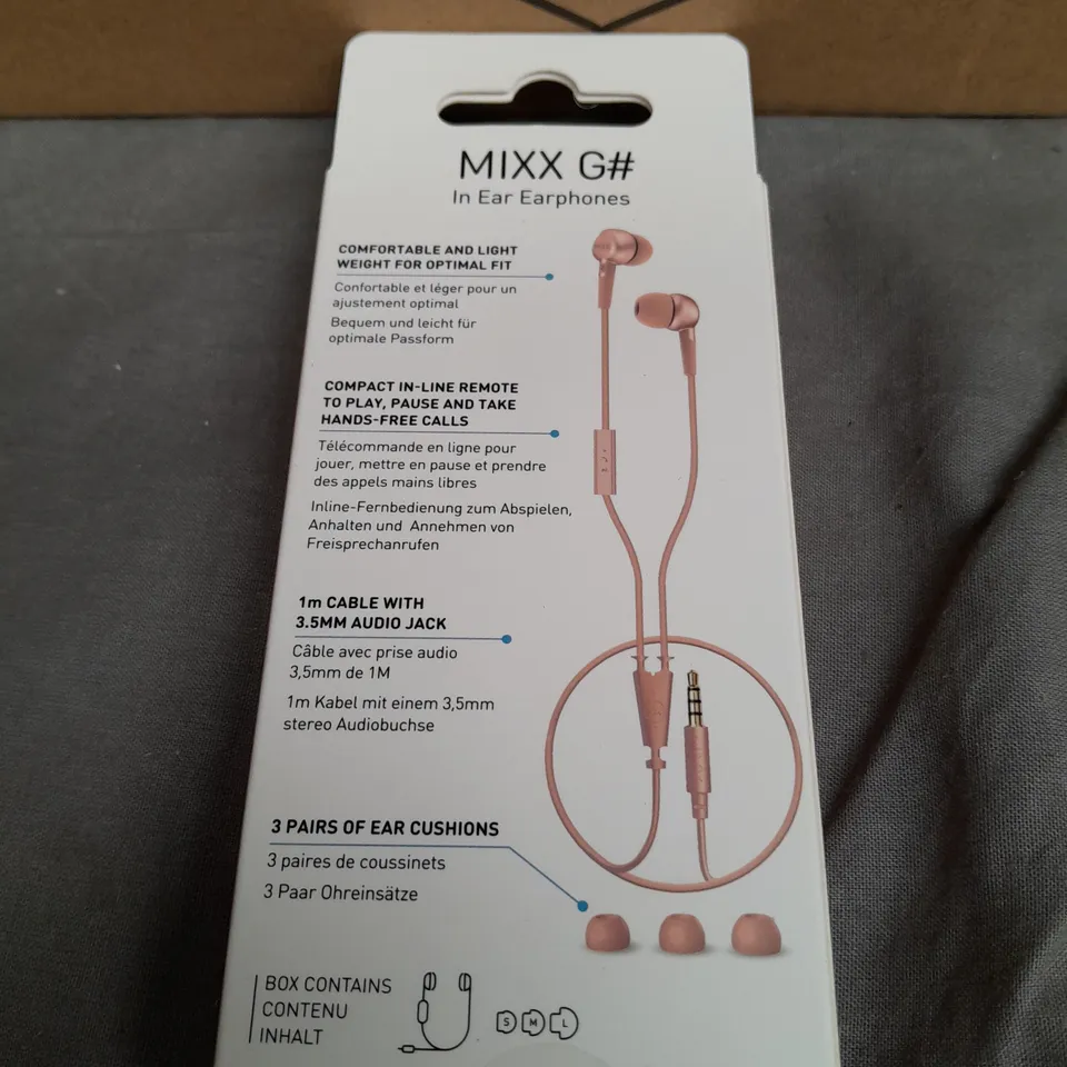 BRAND NEW BOXED AND SEALED 10X MIXX G# IN EAR EARPHONES 