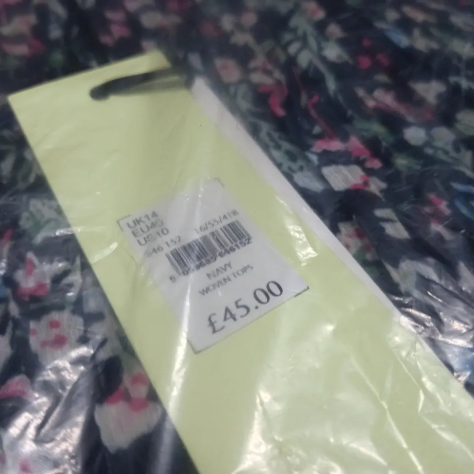BAGGED SONDAR STUDIO FLORAL BLOUSE - UK 14