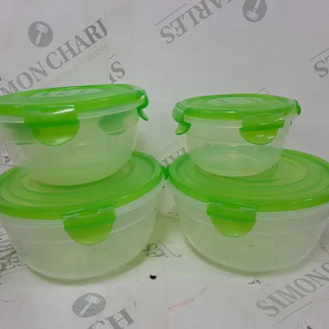 SET OF 4 UNBRANDED STORAGE CONTAINERS