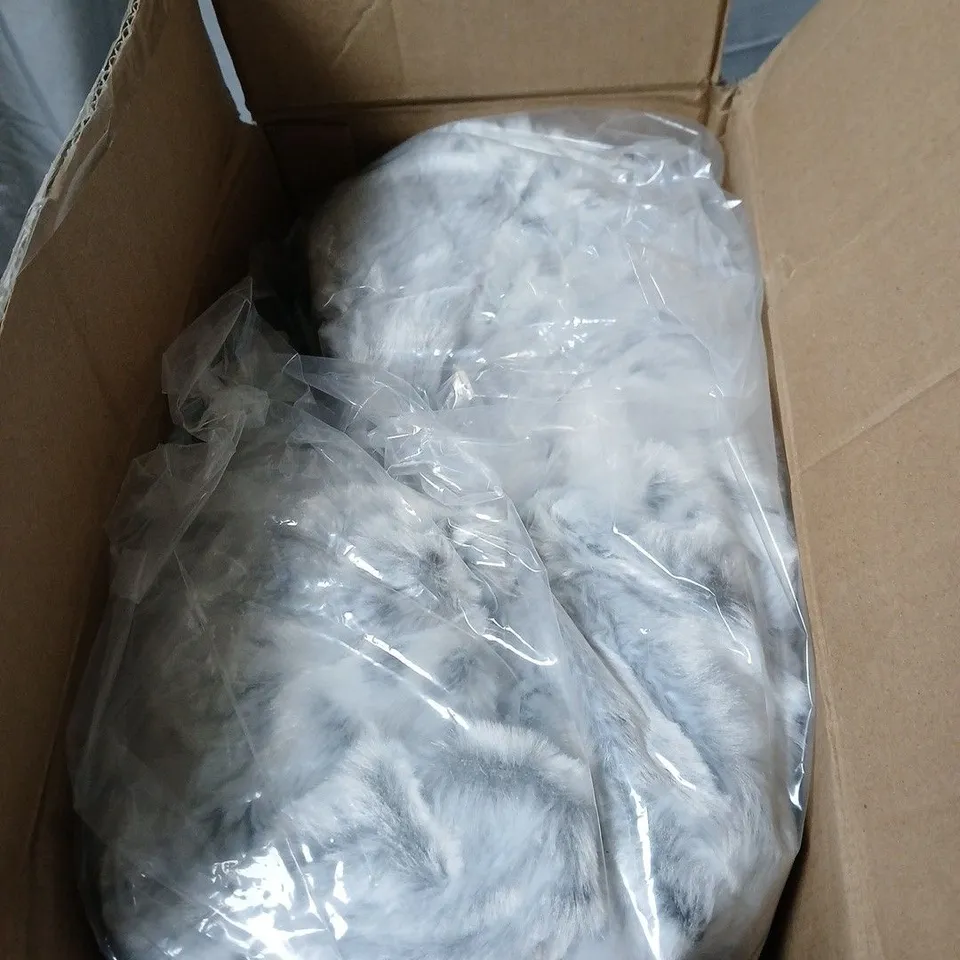 COZEE HOME PRINT FAUX FUR ANF VELETSOFT THROW