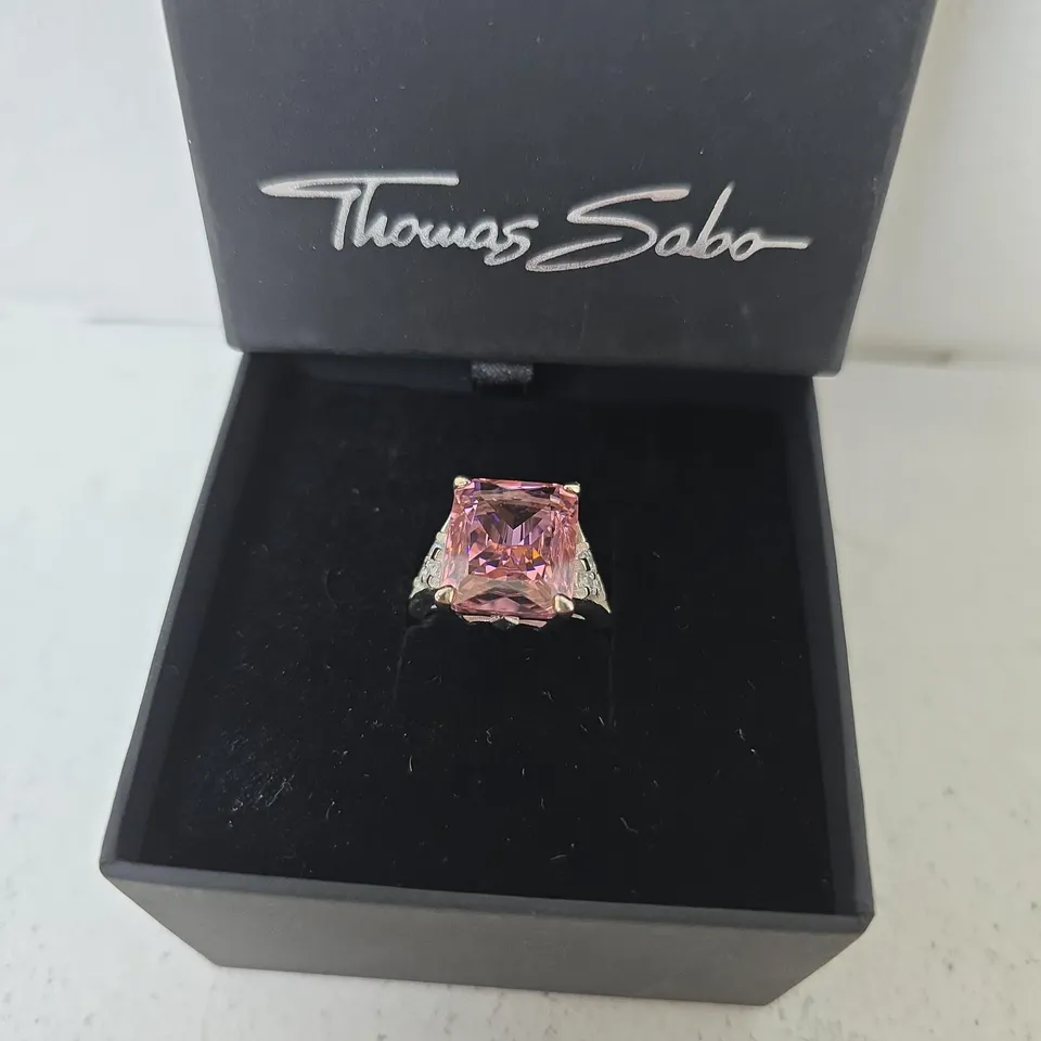BOXED THOMAS SABO SILVER 925 ZIRCONIAS RING