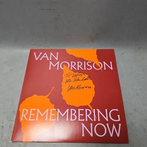 VAN MORRISON REMEMBERING NOW VINYL - SIGNED 