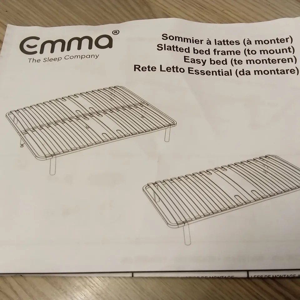 BRAND NEW BOXED EMMA SLATTED BED FRAME - 150 x 200 KING SIZE (1 BOX)