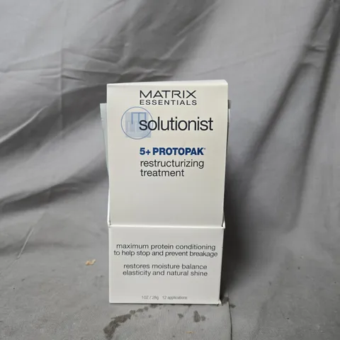 MATRIX ESSENTIALS SOLUTIONIST 5+ PROTOPAK RESTRUCTURING TREATMENT – PACK OF 12 SACHETS - X6 BOXES