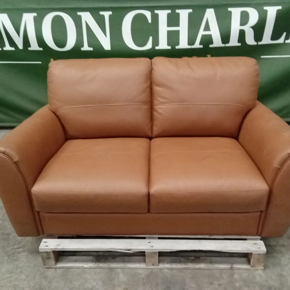 MOLINA 2 SEATER LEATHER SOFA RRP £999