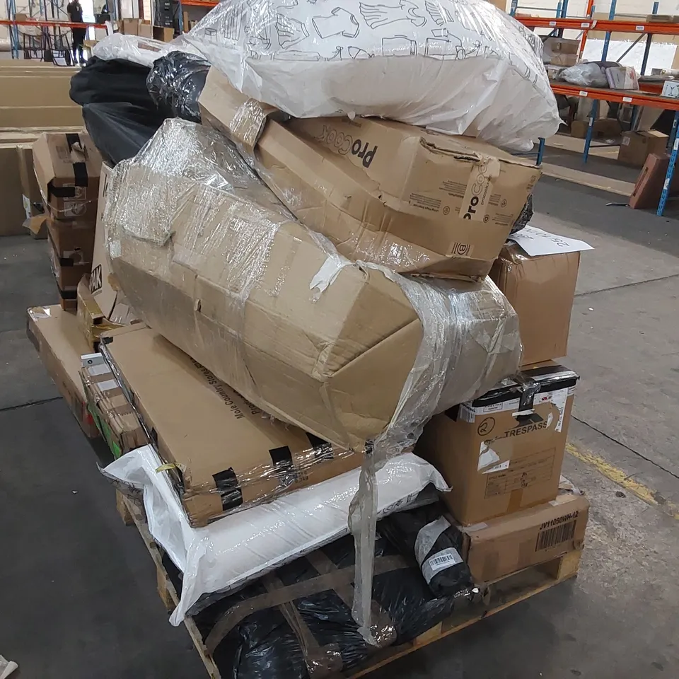 PALLET OF ASSORTED CONSUMER PRODUCTS/FURNITURE PARTS 