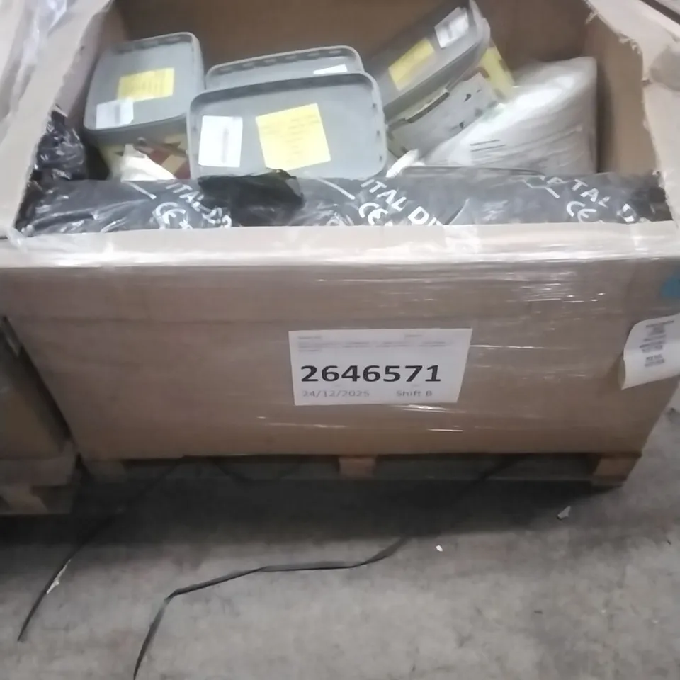 PALLET OF ASSORTED DIY, HOME IMPROVEMENT AND BUILDING PRODUCTS TO INCLUDE; PERMANENT POTHOLE REPAIR, LOFT INSULATION,ETC