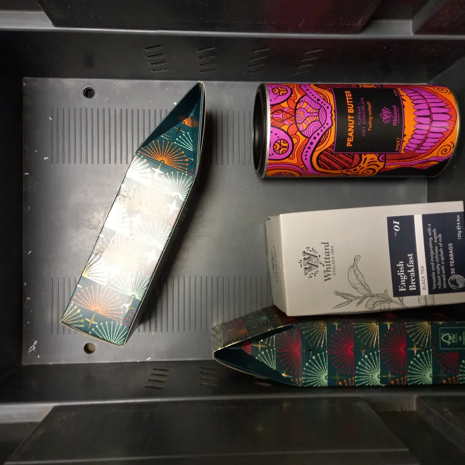 BOX OF APPROX 8 ITEMS TO INCLUDE ASSORTED WHITTARD HOT CHOCOLATE AND COFFEE 