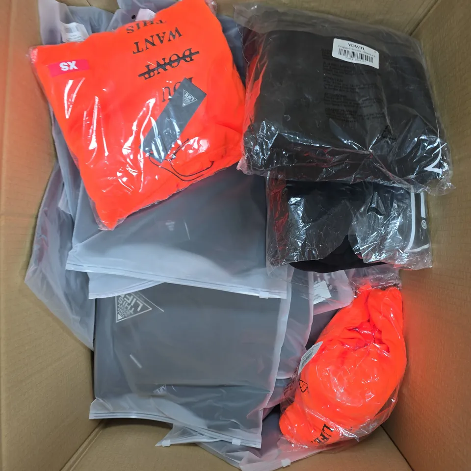 APPROXIMATELY 25 ASSORTED YOU DONT WANT THIS LIFE BRANDED CLOTHING PRODUCTS 