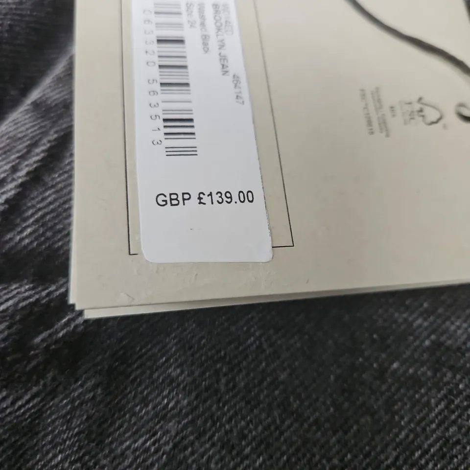 AllSaints Brooklyn Jean – Washed Black, UK 24