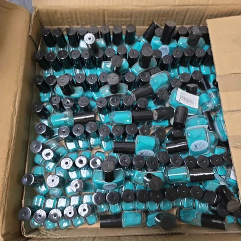 CIATÉ LONDON MINI NAIL POLISH – DITCH THE HEELS (TEAL) – BOX OF 5ML MINI BOTTLES
