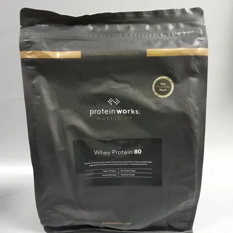 SEALED PROTEIN WORKS NUTRITION WHEY PROTEIN 80 - CHOCOLATE SILK 2KG