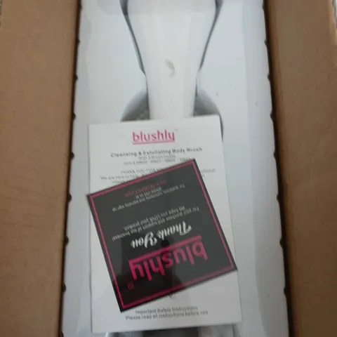 BOXED BLUSHLY RECHARGABLE CLEANSING & EXFOLIATING BODY BRUSH