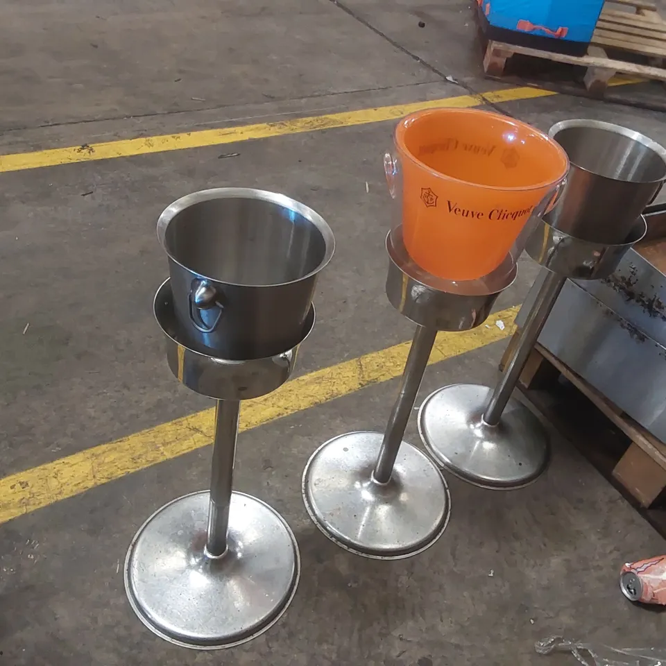 3x CHAMPAGNE/WINE ICE BUCKETS