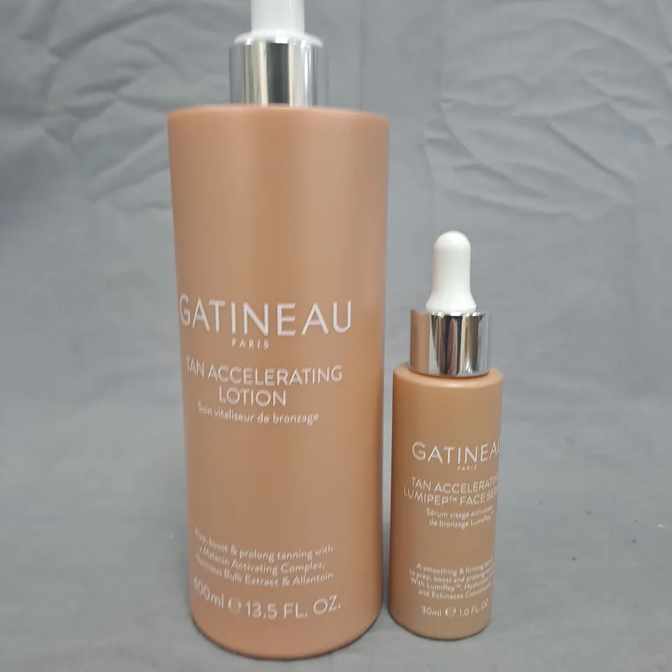GATINEAU PARIS TAN ACCELERATING LOTION (BODY) + TAN ACCELERATING FACE SERUM - SET 