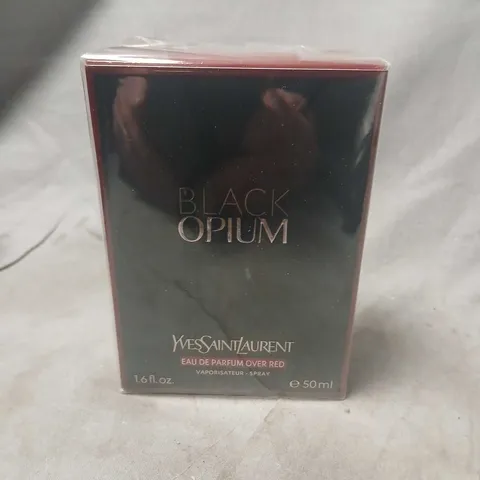 BOXED YVES SAINT LAURENT BLACK OPIUM EAU DE PARFUM OVER RED 50ML