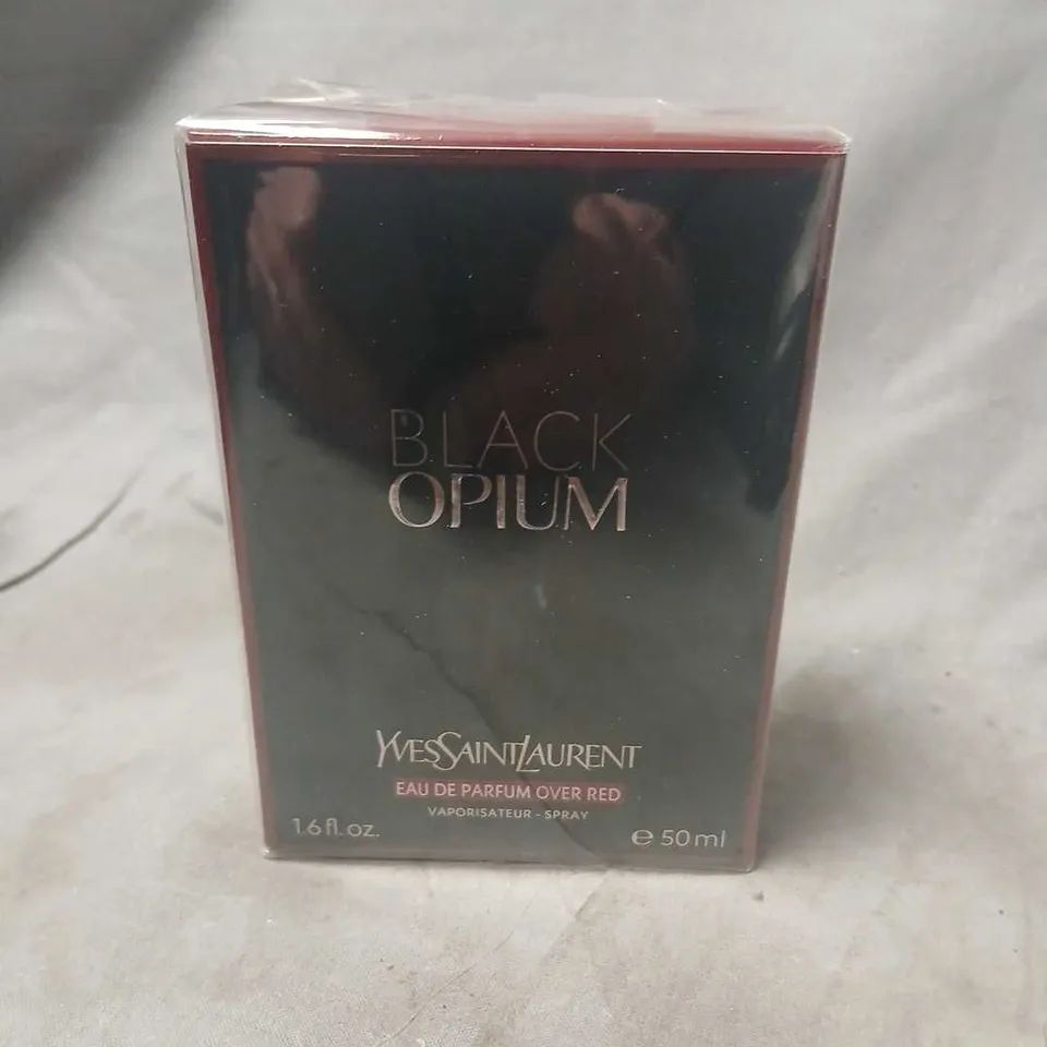 BOXED YVES SAINT LAURENT BLACK OPIUM EAU DE PARFUM OVER RED 50ML