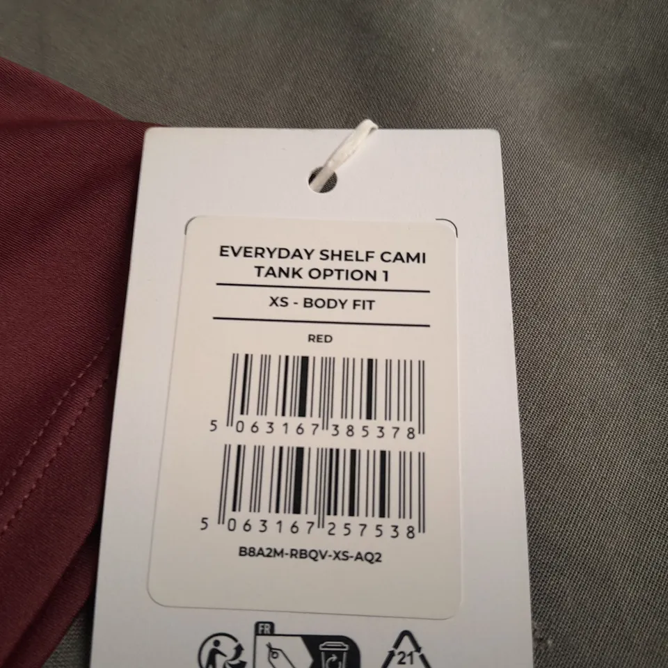 GYMSHARK EVERYDAY SHELF CAMI TANK TOP - XS BODY FIT