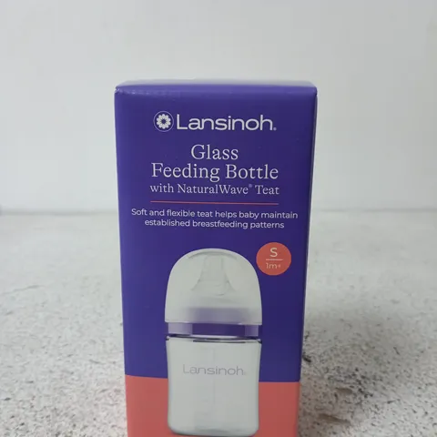LANSINOH GLASS FEEDING BOTTLE 160ML/5OZ – BOXED