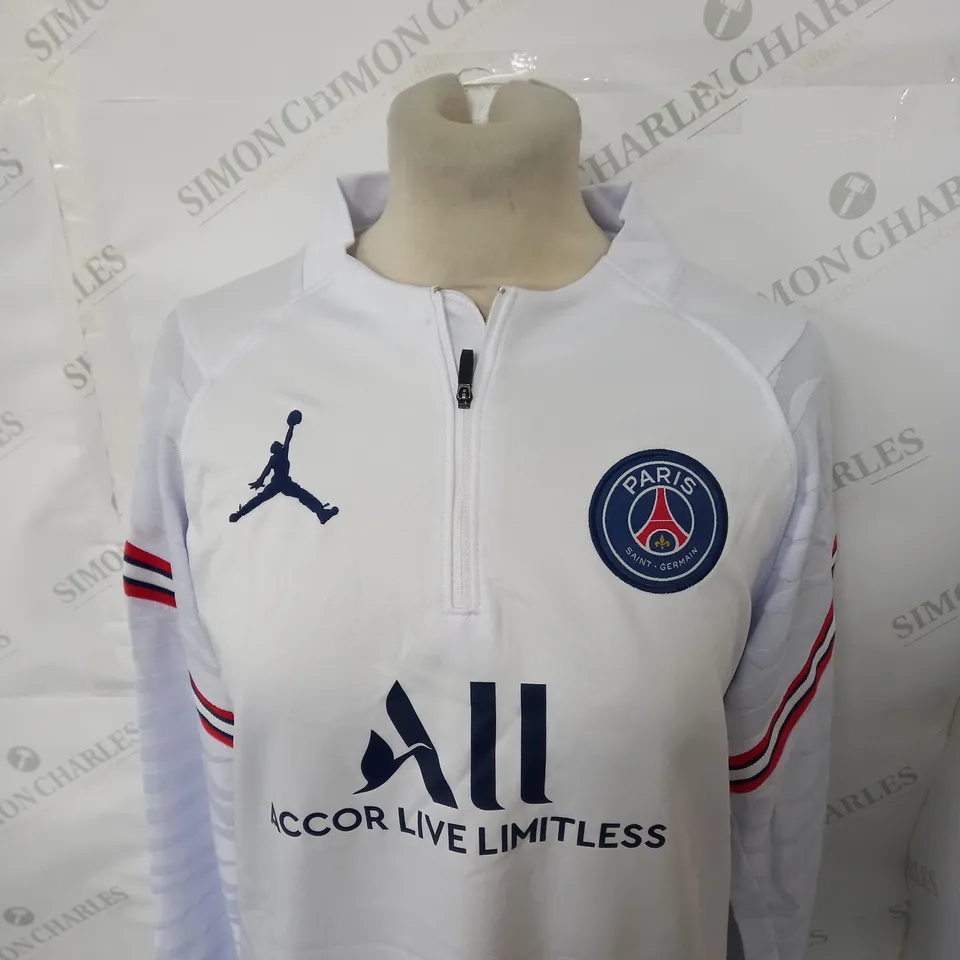 AIR JORDAN PSG FC 1/4 ZIP TRAINING TOP SIZE 18