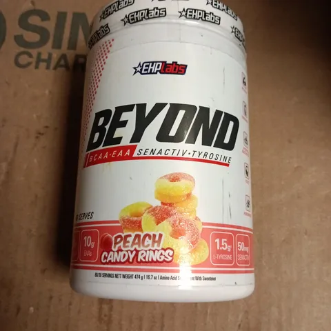 EHPLABS BEYOND PEACH CANDY RINGS – AMINO ACID SUPPLEMENT - BEST BEFORE 5/26