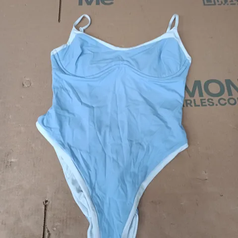 TALA CONTRAST UNDERWIRED SWIMSUIT – IRIS BLUE, SIZE MEDIUM