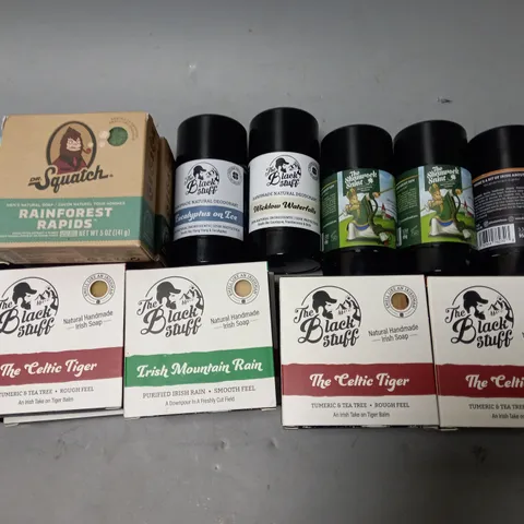 LOT OF 21 ASSORTED HEALTH AND BEAUTY ITEMS TO INCLUDE THE BLACK STUFF AND DR SQUATCH