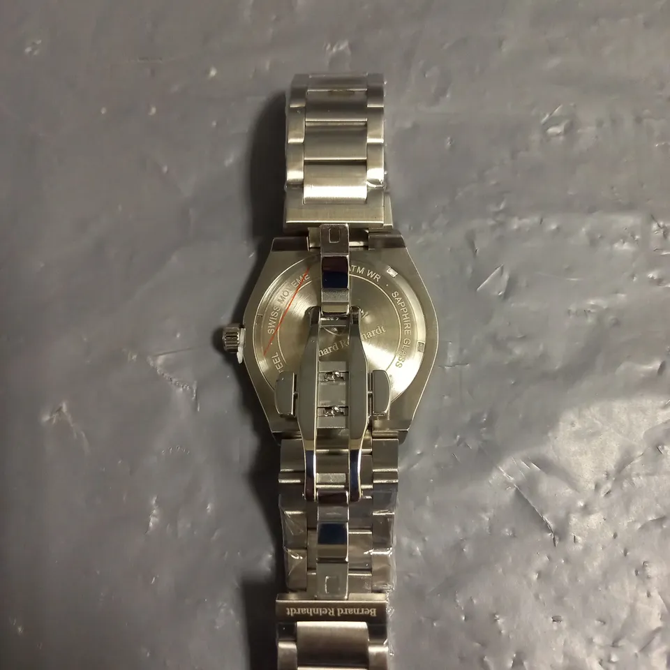 MENS BERNARD REINHARDT WATCH - GREEN DIAL 316 - STAINLESS STEEL STRAP