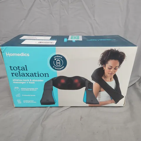 HOMEDICS SHIATSU NECK & SHOULDER MASSAGER WITH HEAT – BOXED