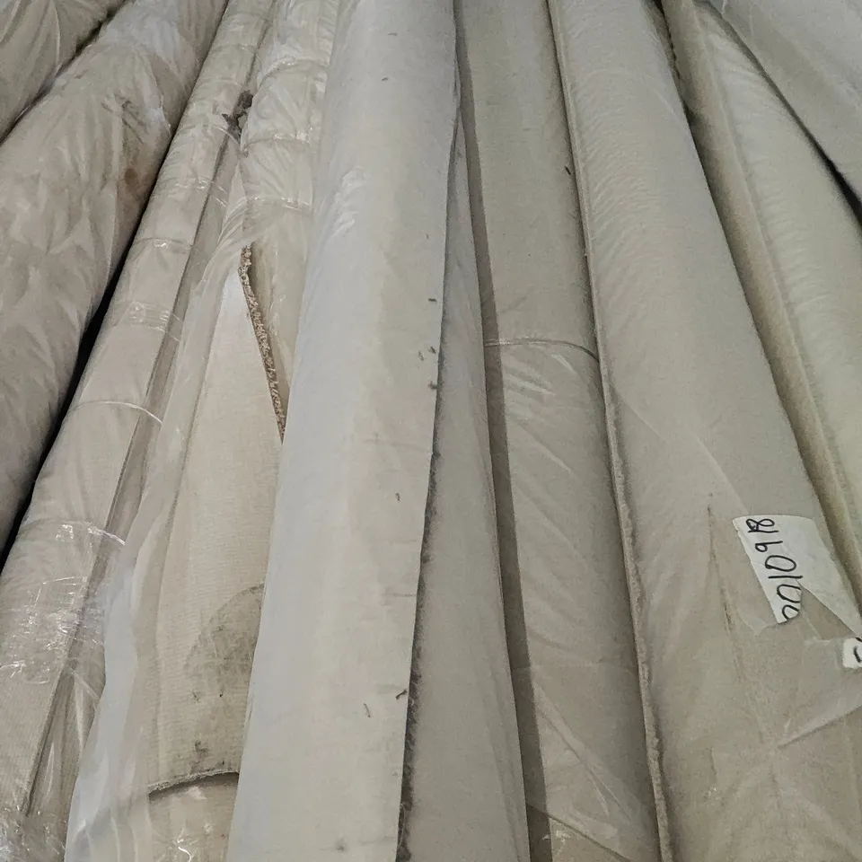 QUALITY BAGGED AND ROLLED THAMES SHADOW PEAK CARPET - APPROXIMATELY LENGTH 3.57M WIDTH 4M