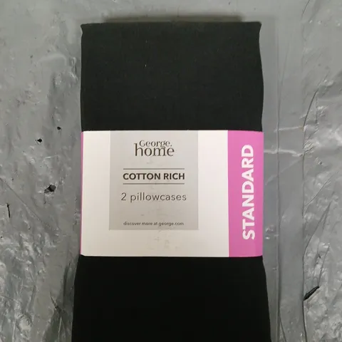 APPROXIMATELY 50 HOME COTTON RICH STANDARD PILLOW CASES - 2 CASES PER PACK