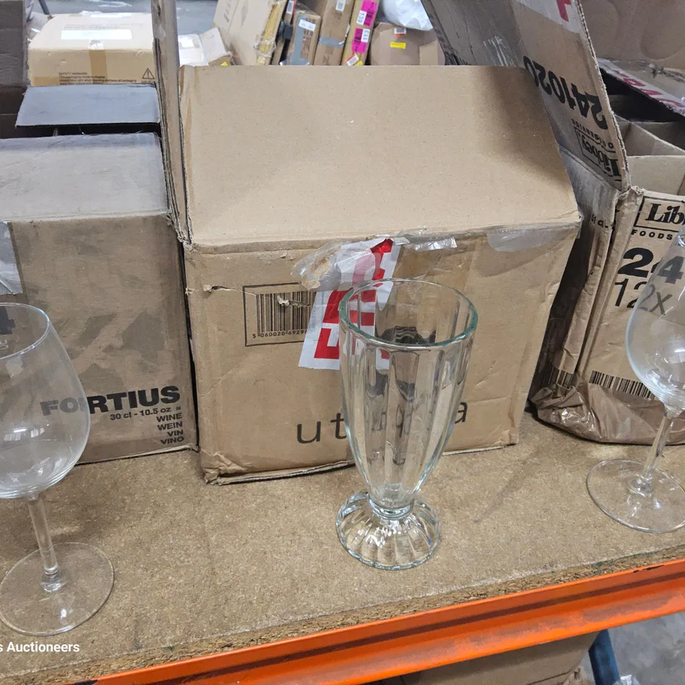 THREE PART CASESOF ASSORTED GLASSWARE