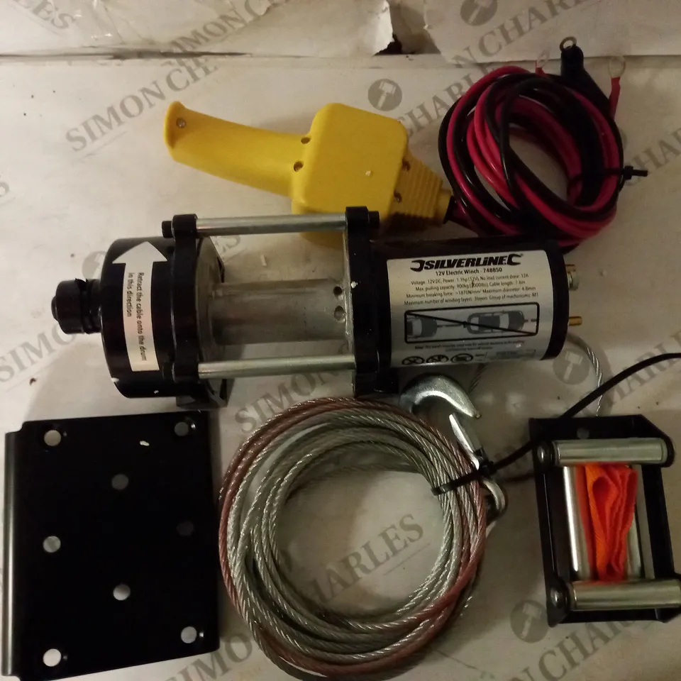 SILVERLINE 748850 DIY 12V ELECTRIC WINCH