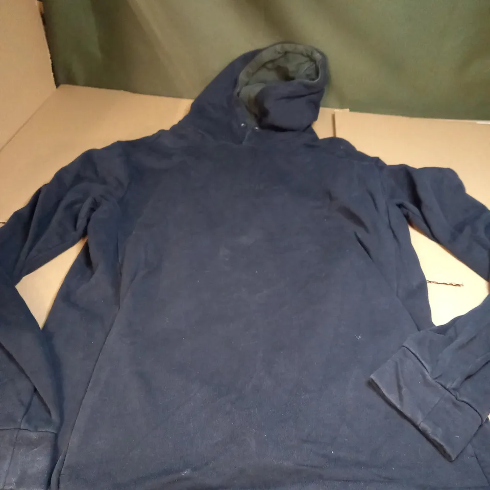 HUGO BOSS BLACK HOODED JUMPER - SIZE L