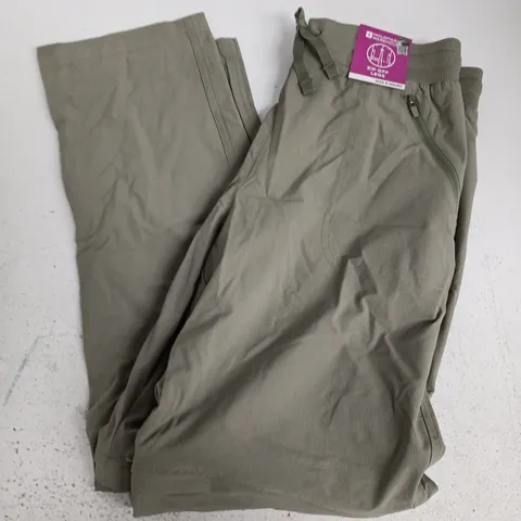 MOUNTAIN WAREHOUSE EXPLORER WOMENS ZIP OFF SHORT TROUSERS IN LIGHT KHAKI - UK 8