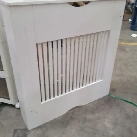 WHITE RADIATOR COVER 