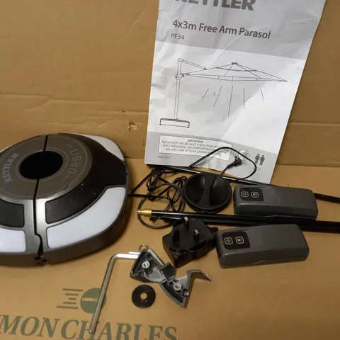 KETTLER ORBIT 4X3M FREE ARM PARASOL PARTS