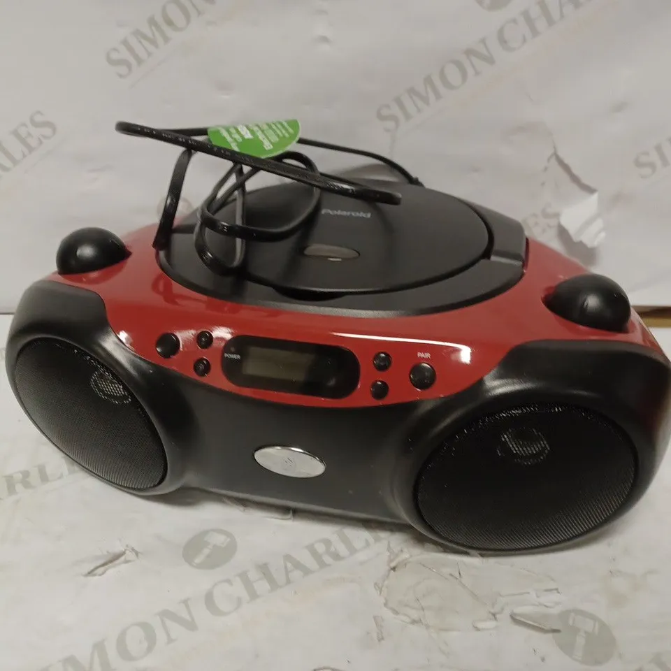 POLAROID BLUETOOTH CD BOOMBOX BLACK