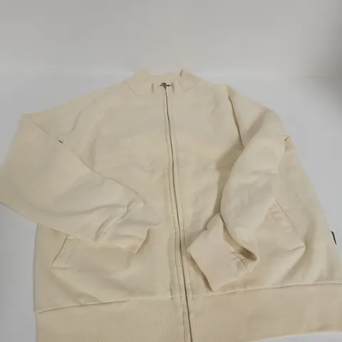HUGO BOSS BEIGE FLEECE JACKET – SIZE UNSPECIFIED