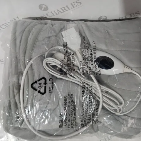 BOXED COZEE HOME VELVETSOFT HEATED THROW IN LIGHT GREY