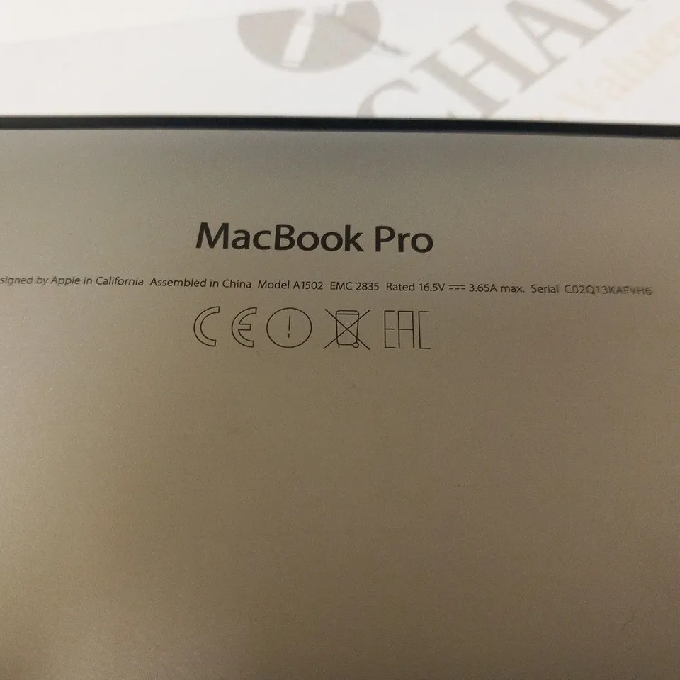 APPLE MACBOOK PRO (A1502 EARLY 2015)