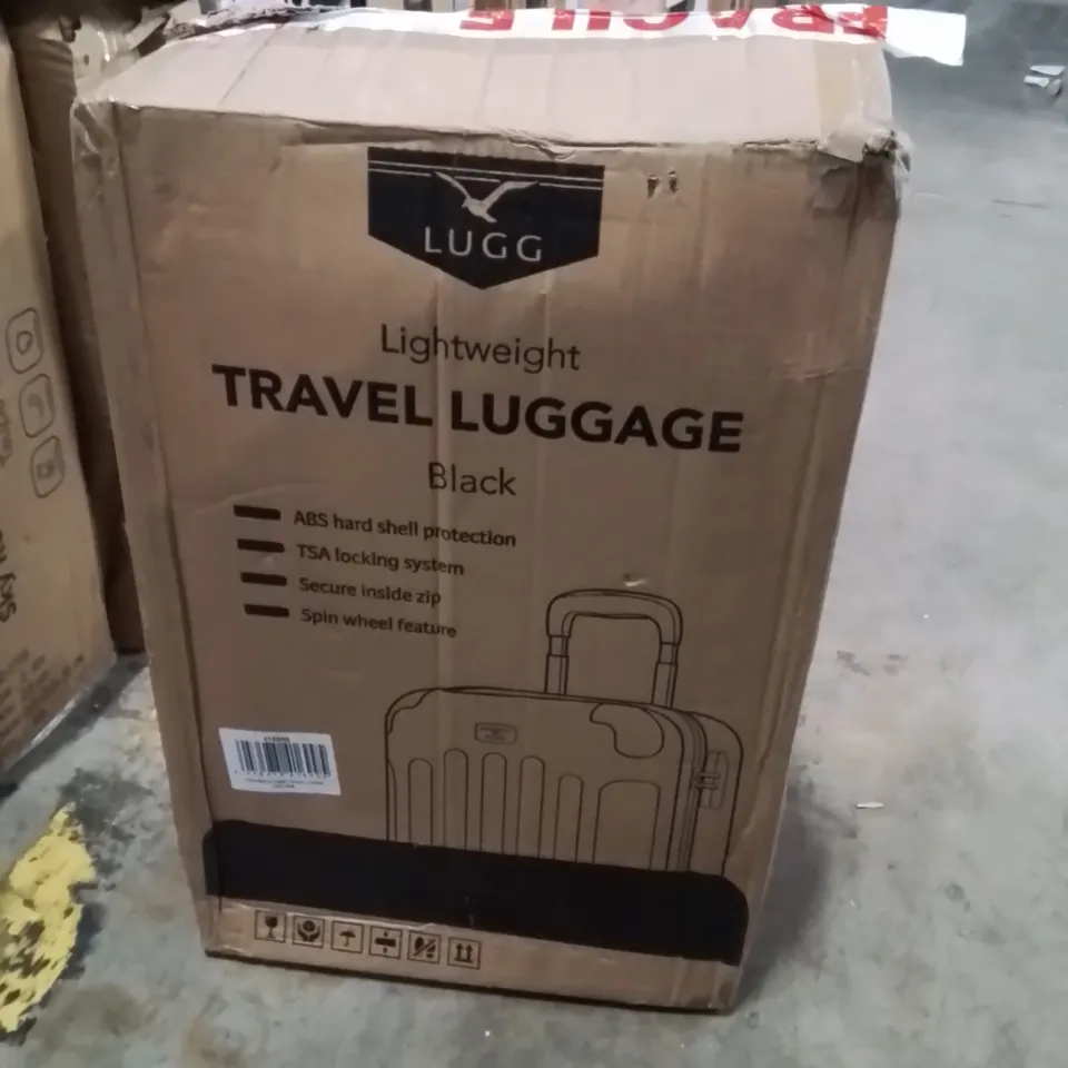 BOXED LUGG TRAVEL LUGGAGE BLACK