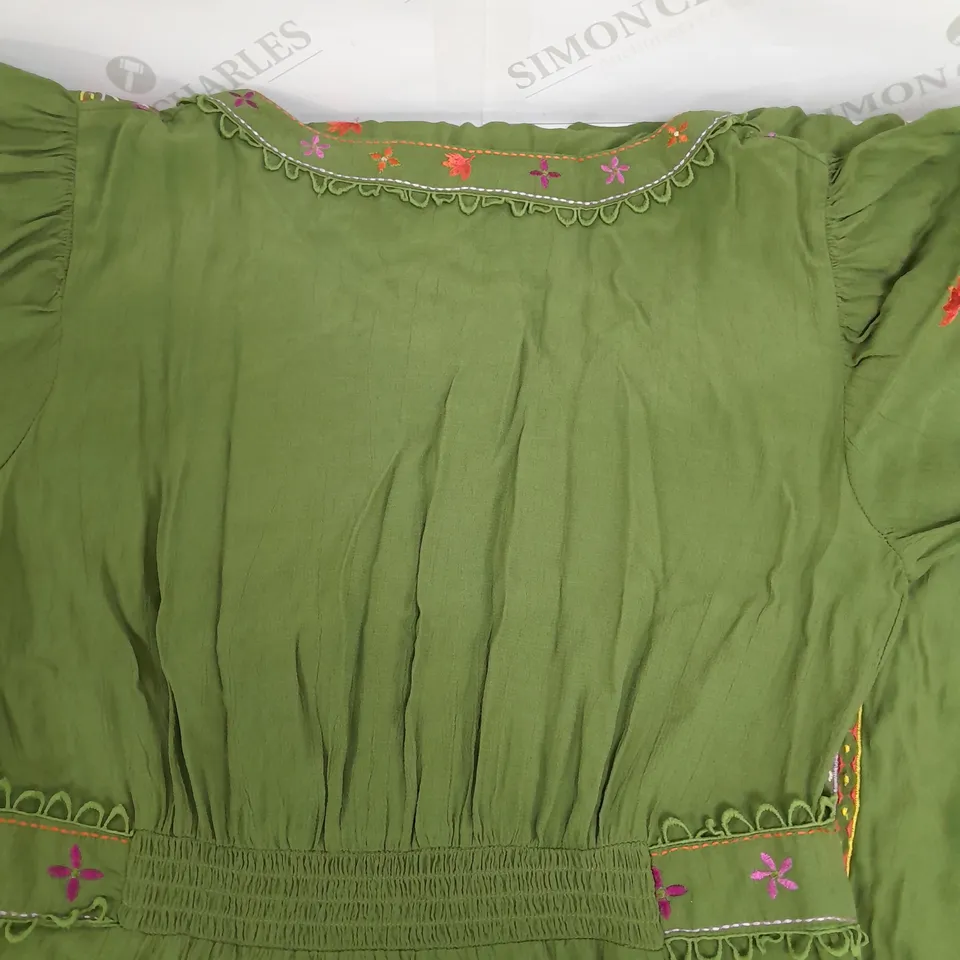 MONSOON GREEN FLOWER PRINT SIZE 12