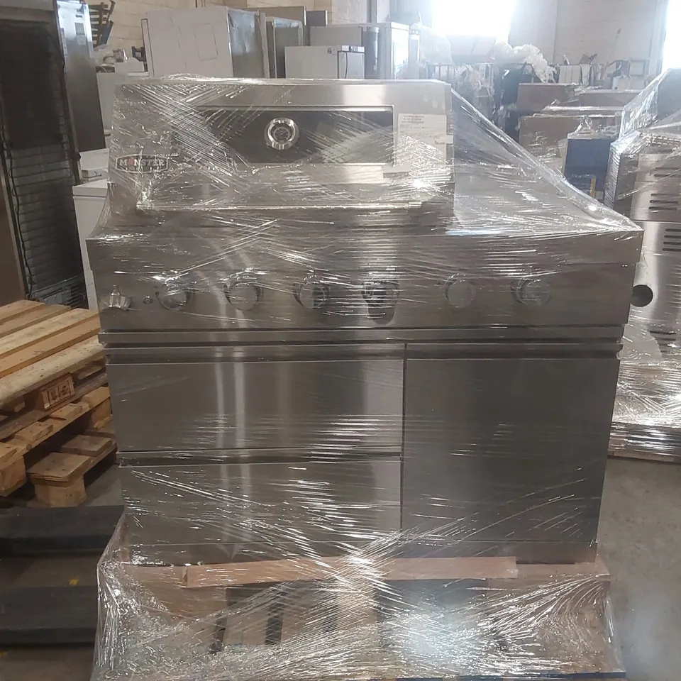 MONSTER GRILL 4 BURNER GAS KITCHEN BBQ IN STAINLESS STEEL
