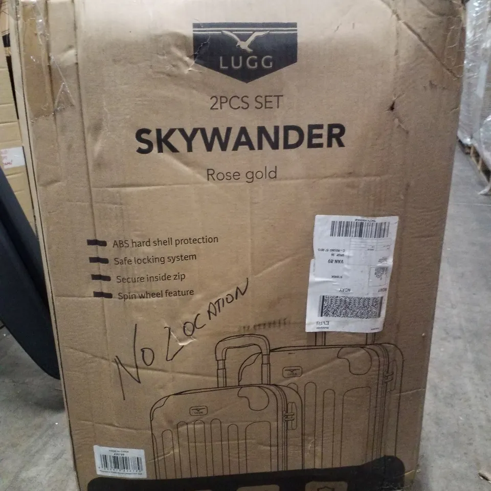 BOXED LUGG 2PCS SKYWANDER LUGGAGE SET - ROSE GOLD