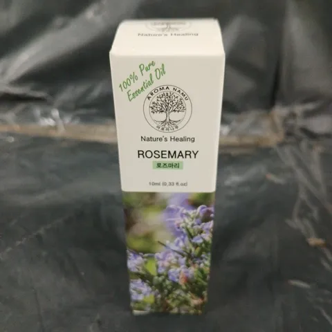 BOX OF APPROXIMATELY 50 NATURES HEALING ROSEMARY ESSENTIAL OILS - OUT OF DATE - COLLECTION ONLY