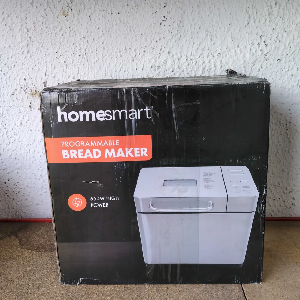 HOMESMART PROGRAMMABLE BREAD MAKER – 650W, BOXED