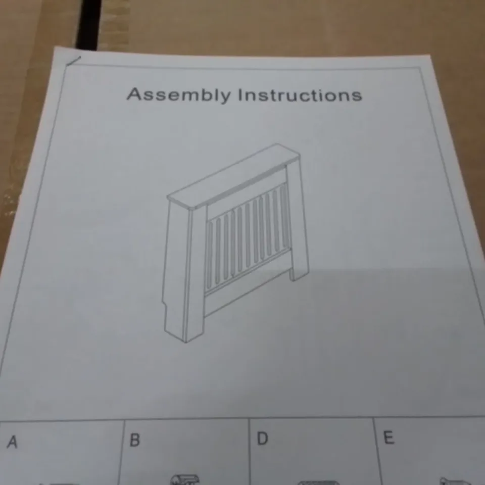 BOXED WHITE WOODEN RADIATOR COVER 005WH