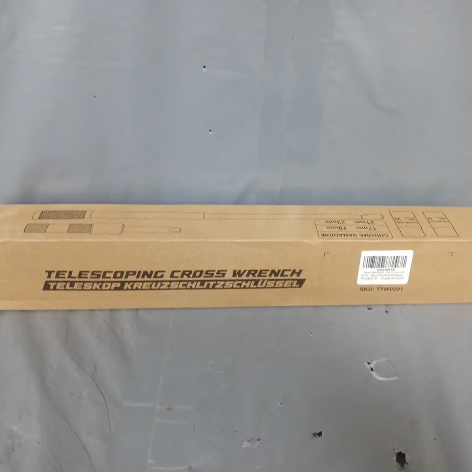 BOXED TELESCOPIC CROSS WRENCH
