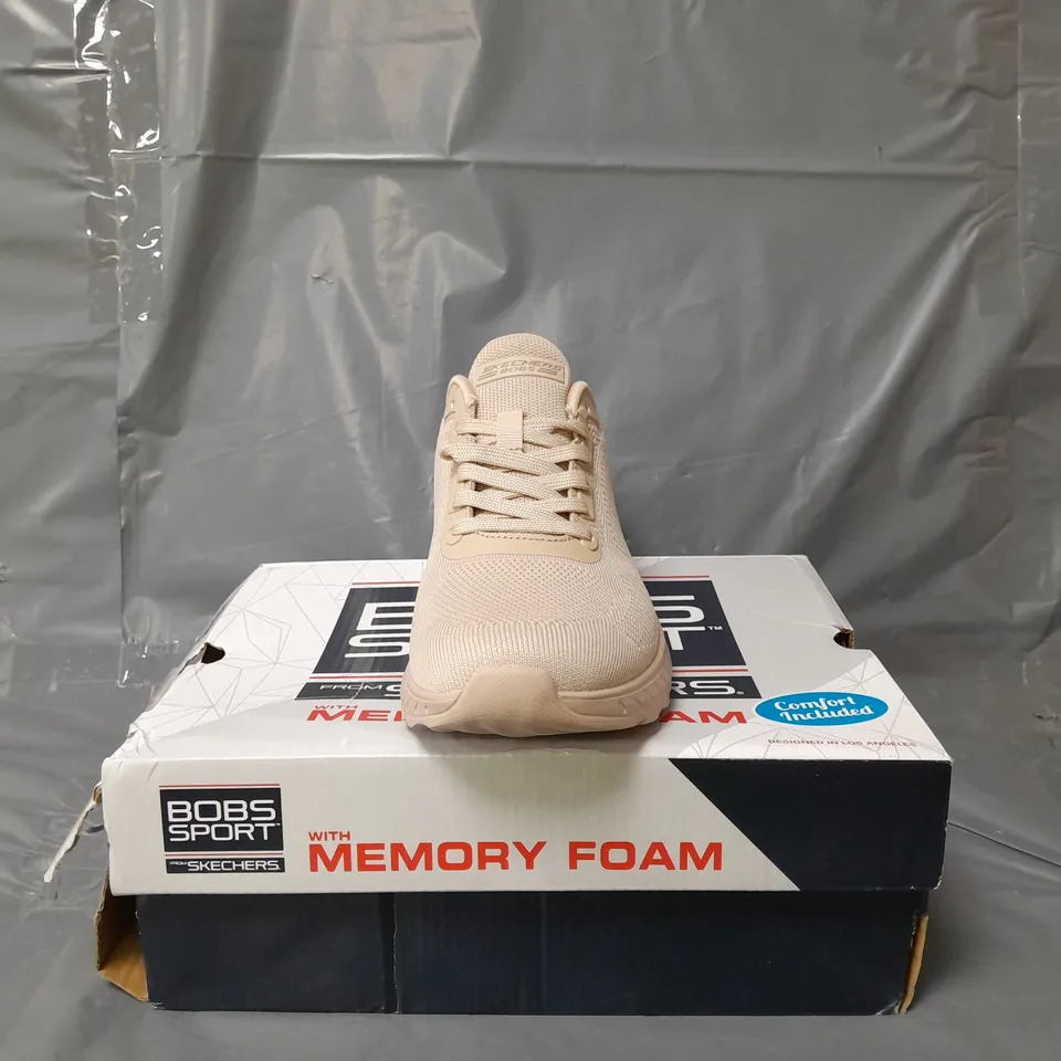BOBS SPORT FROM SKECHERS TRAINERS TAUPE SIZE 5.5